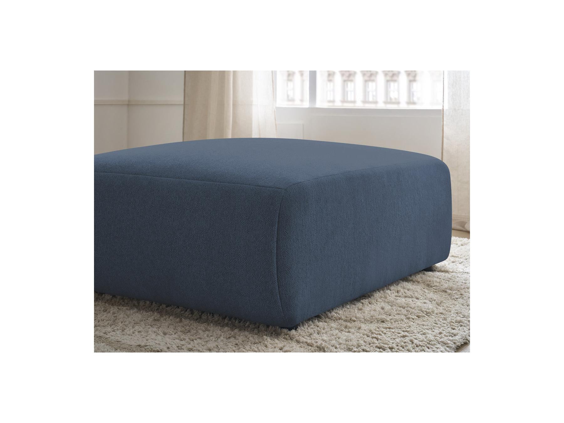 Jana - Large Pouffe - Heathered Fabric