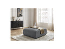 Jana - Pouf Grand - Tissu Chiné