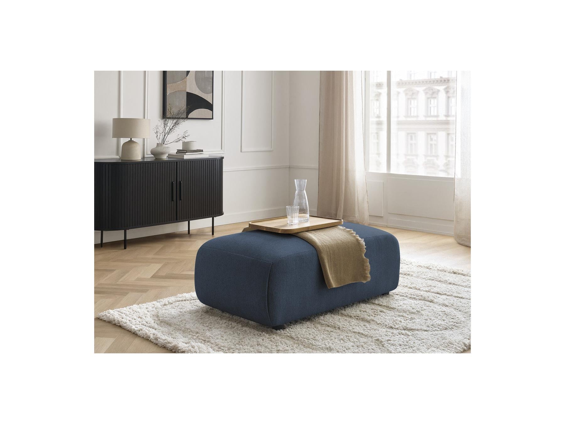 Jana - Pouf Petit - Tissu Chiné