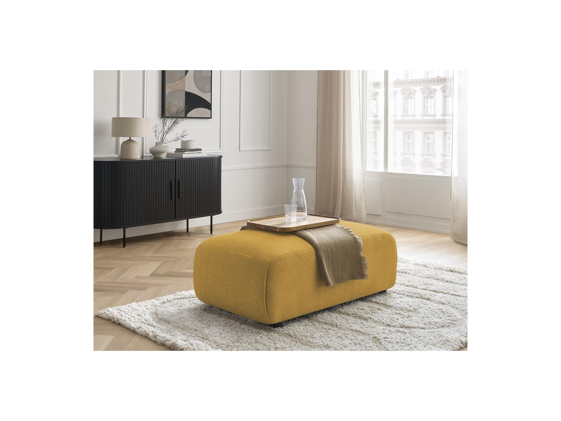 Jana - Pouf Petit - Tissu Chiné