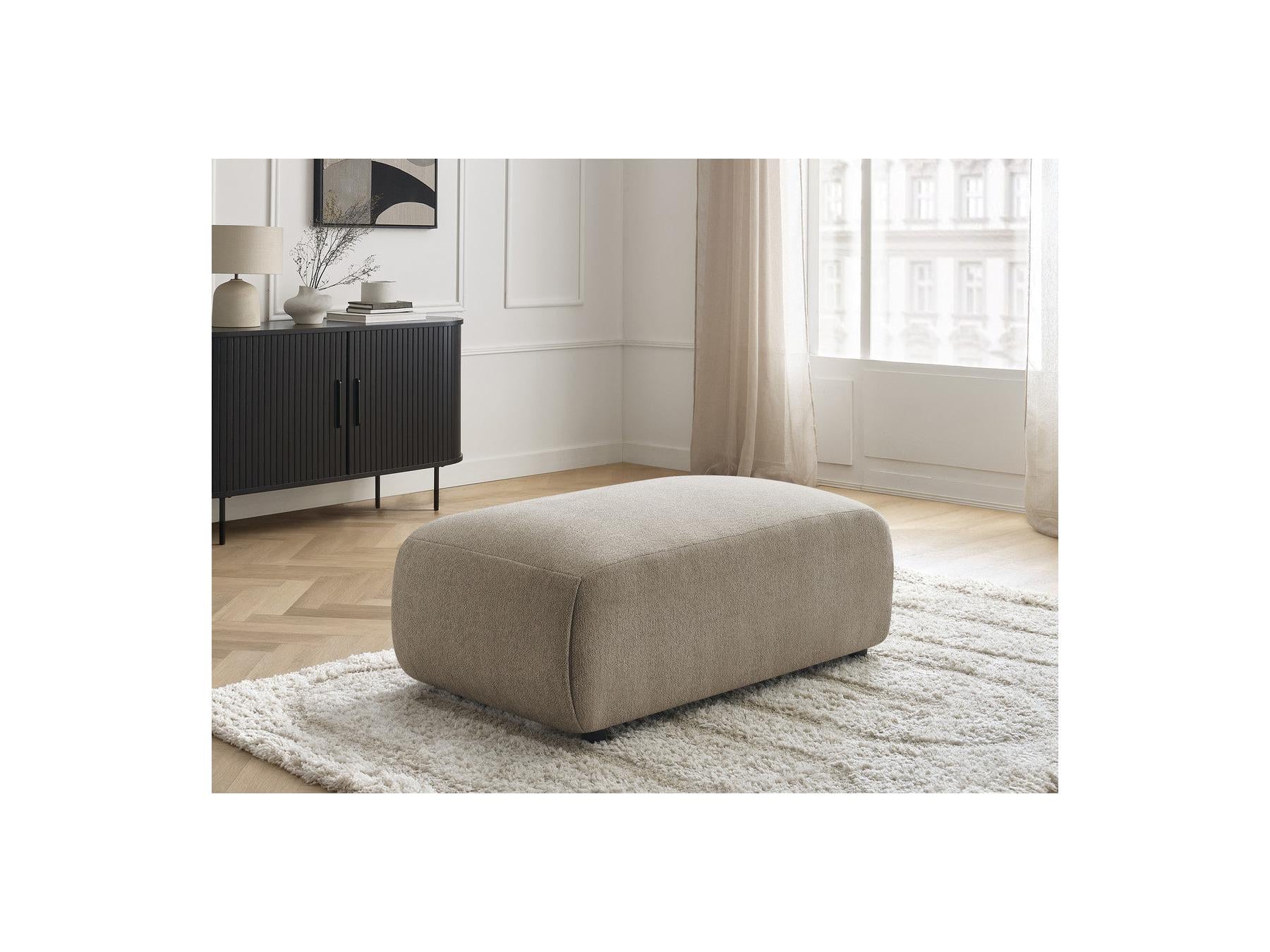 Jana - Pouf Petit - Tissu Chiné