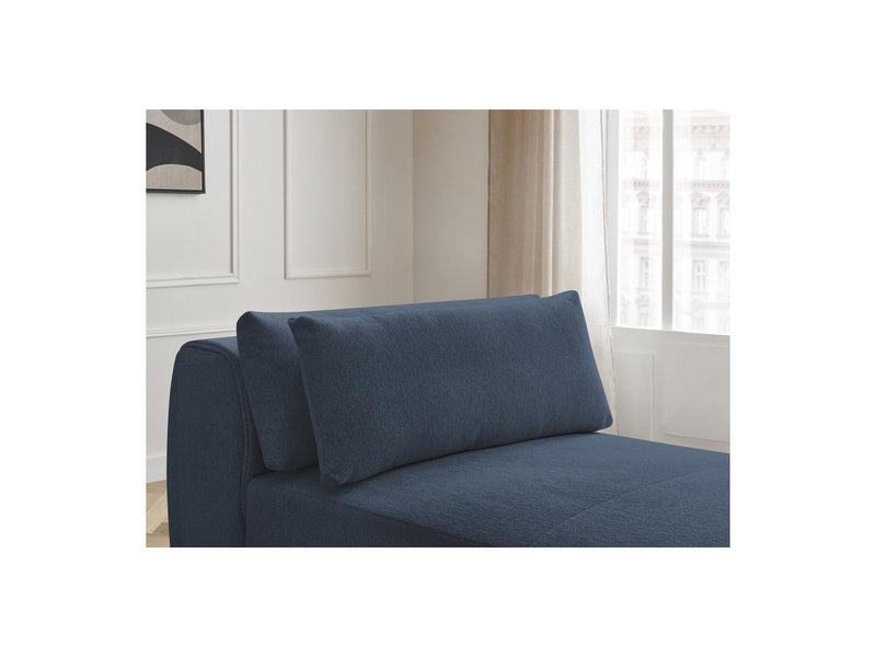 Jana - Méridienne Avec Têtière Pour Canapé Modulable - Tissu Chiné