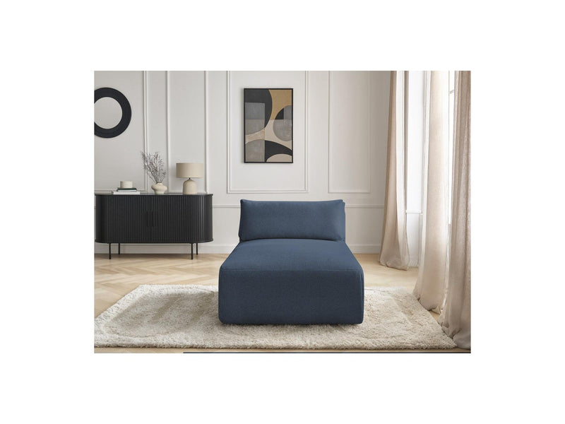 Jana - Méridienne Avec Têtière Pour Canapé Modulable - Tissu Chiné