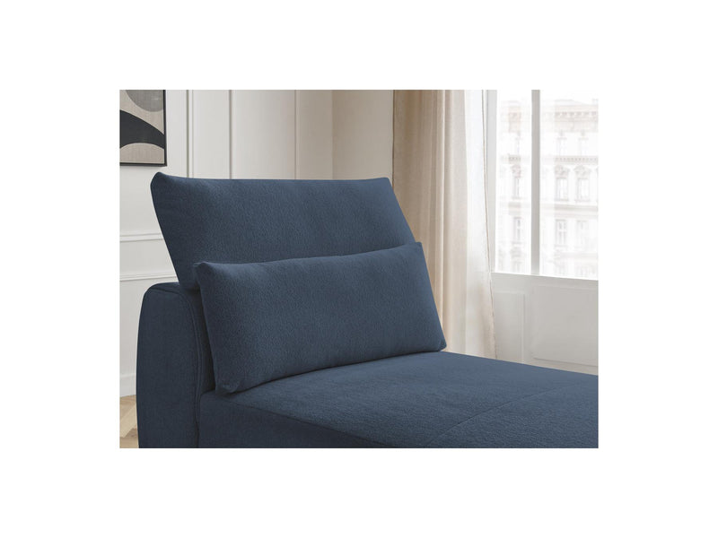 Jana - Méridienne Avec Têtière Pour Canapé Modulable - Tissu Chiné