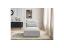 Jana - Méridienne Avec Têtière Pour Canapé Modulable - Tissu Chiné