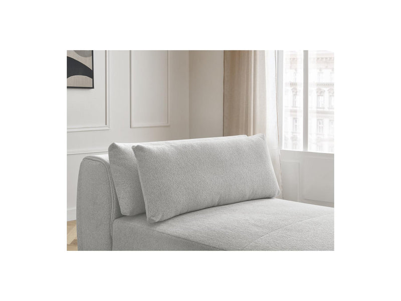 Jana - Méridienne Avec Têtière Pour Canapé Modulable - Tissu Chiné