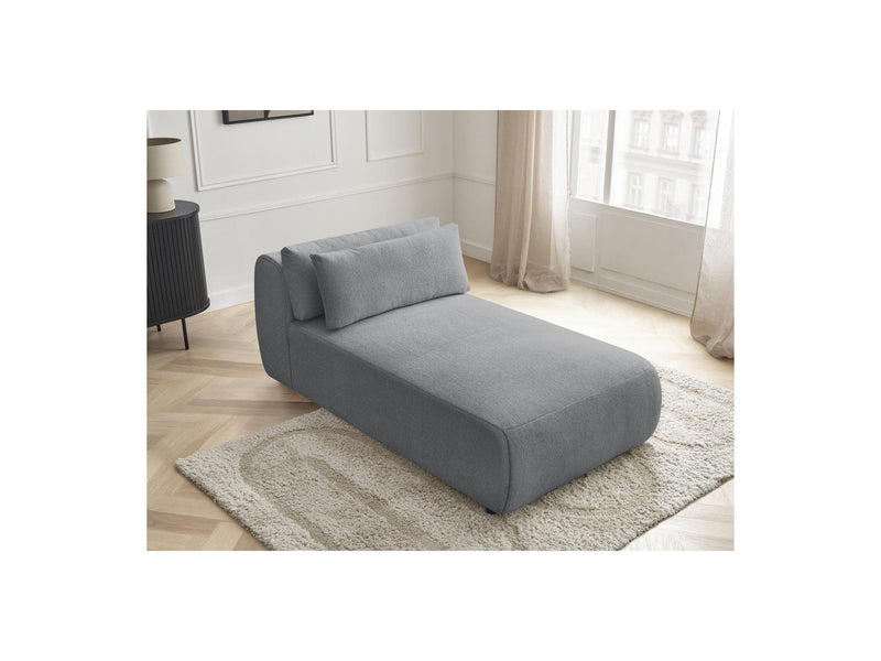 Jana - Méridienne Avec Têtière Pour Canapé Modulable - Tissu Chiné