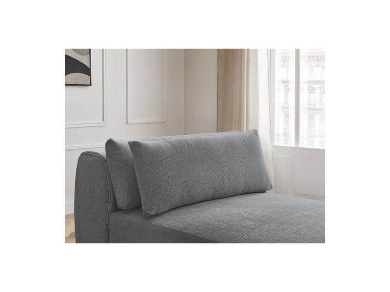 Jana - Méridienne Avec Têtière Pour Canapé Modulable - Tissu Chiné