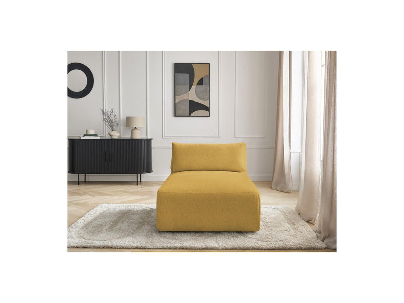 Jana - Méridienne Avec Têtière Pour Canapé Modulable - Tissu Chiné