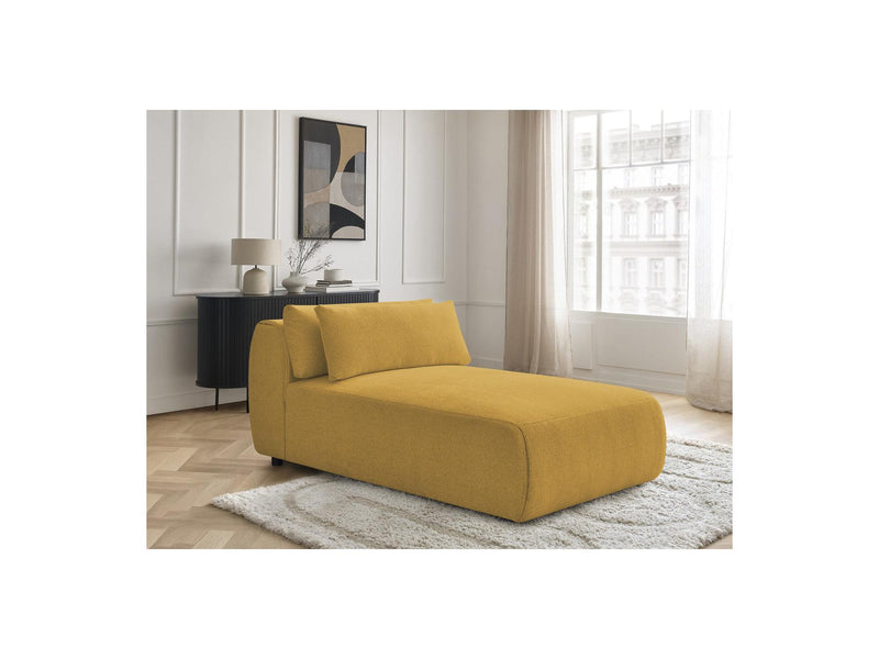 Jana - Méridienne Avec Têtière Pour Canapé Modulable - Tissu Chiné
