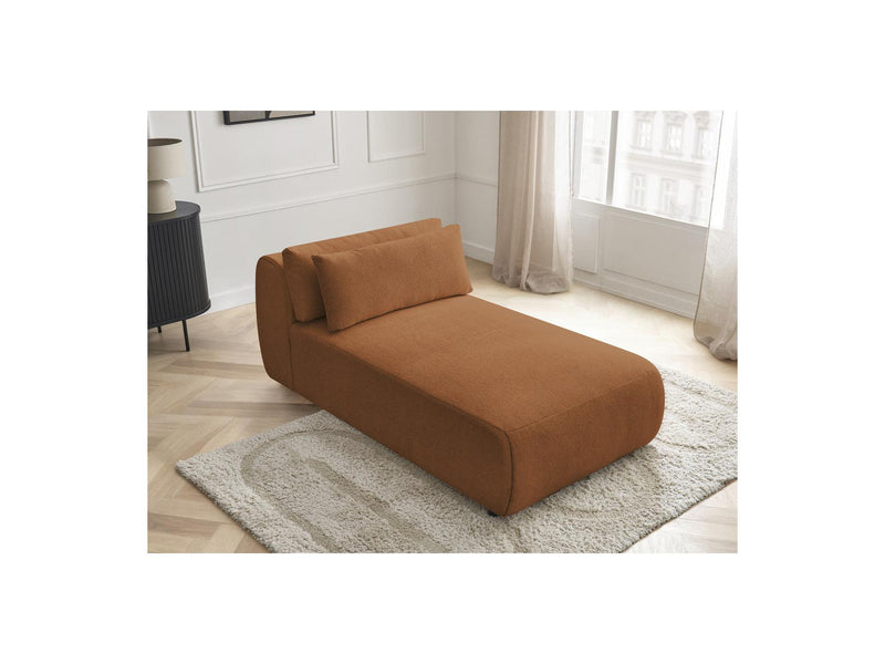 Jana - Méridienne Avec Têtière Pour Canapé Modulable - Tissu Chiné