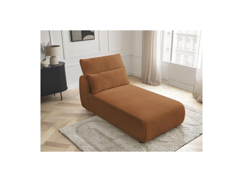 Jana - Méridienne Avec Têtière Pour Canapé Modulable - Tissu Chiné