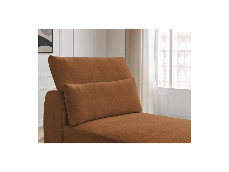 Jana - Méridienne Avec Têtière Pour Canapé Modulable - Tissu Chiné