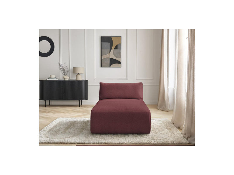 Jana - Méridienne Avec Têtière Pour Canapé Modulable - Tissu Chiné