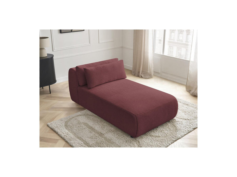Jana - Méridienne Avec Têtière Pour Canapé Modulable - Tissu Chiné