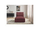 Jana - Méridienne Avec Têtière Pour Canapé Modulable - Tissu Chiné