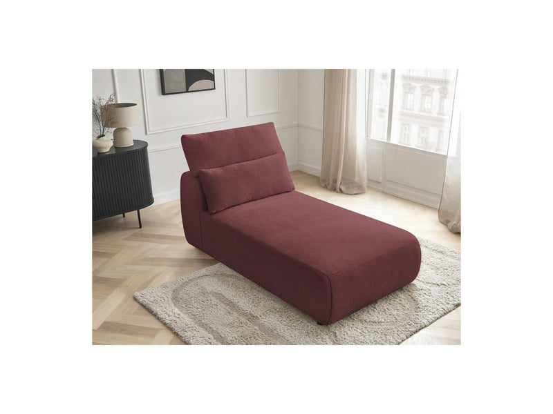 Jana - Méridienne Avec Têtière Pour Canapé Modulable - Tissu Chiné