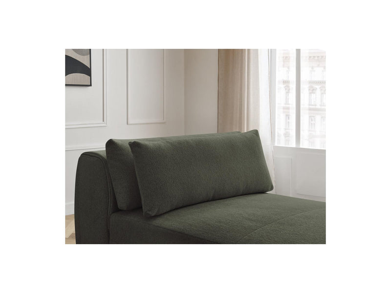 Jana - Méridienne Avec Têtière Pour Canapé Modulable - Tissu Chiné