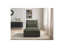Jana - Méridienne Avec Têtière Pour Canapé Modulable - Tissu Chiné