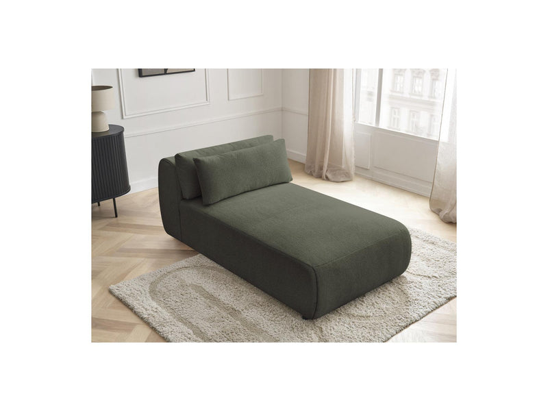Jana - Méridienne Avec Têtière Pour Canapé Modulable - Tissu Chiné