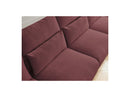 Jana - Sofá Modular Fijo Panorámico Con Reposacabezas - Tela Jaspeada Con 2 Chaise Lounges Y 2 Sillones