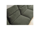 Jana - Sofá Modular Fijo Panorámico Con Reposacabezas - Tela Jaspeada Con 2 Chaise Lounges Y 2 Sillones
