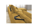 Jana - Panoramic Fixed Modular Sofa With Headrests - Heather Fabric With 2 Chaise Lounges, 2 Easy Chairs And 1 Large Pouf