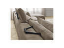 Jana - Panoramic Fixed Modular Sofa With Headrests - Heather Fabric With 2 Chaise Lounges, 2 Easy Chairs And 1 Large Pouf