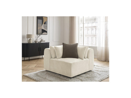Jana - Rinconera Con Reposacabezas Para Sofá Modular - Tela Terciopelo