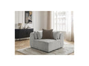 Jana - Corner With Headrest For Modular Sofa - Velvet Fabric