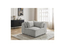 Jana - Corner With Headrest For Modular Sofa - Velvet Fabric