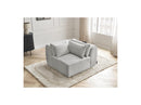 Jana - Corner With Headrest For Modular Sofa - Velvet Fabric