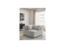 Jana - Corner With Headrest For Modular Sofa - Velvet Fabric