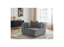 Jana - Corner With Headrest For Modular Sofa - Velvet Fabric