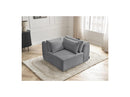 Jana - Corner With Headrest For Modular Sofa - Velvet Fabric