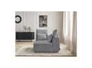 Jana - Corner With Headrest For Modular Sofa - Velvet Fabric