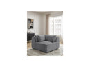 Jana - Corner With Headrest For Modular Sofa - Velvet Fabric