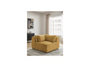 Jana - Corner With Headrest For Modular Sofa - Velvet Fabric