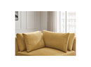 Jana - Corner With Headrest For Modular Sofa - Velvet Fabric