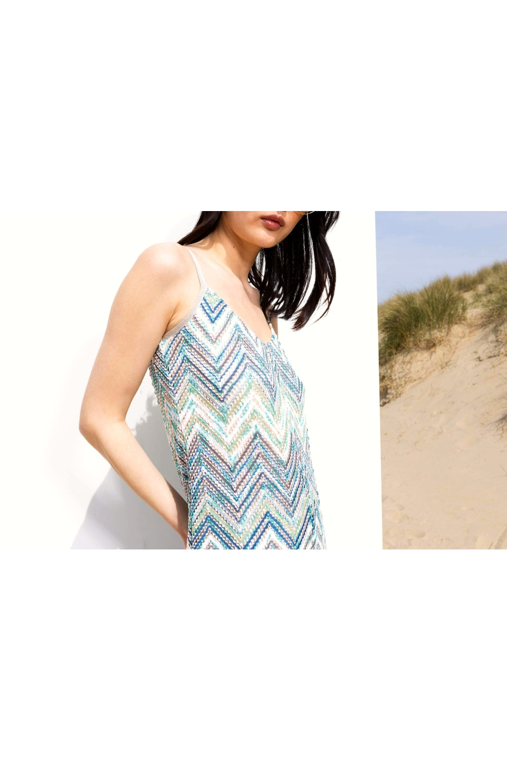 The Bonnie Zigzag Blue Jumpsuit