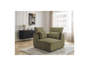 Jana - Corner With Headrest For Modular Sofa - Velvet Fabric