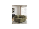 Jana - Corner With Headrest For Modular Sofa - Velvet Fabric