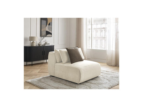 Jana - Silla 1 Plaza Con Reposacabezas Para Sofá Modular - Tela Terciopelo