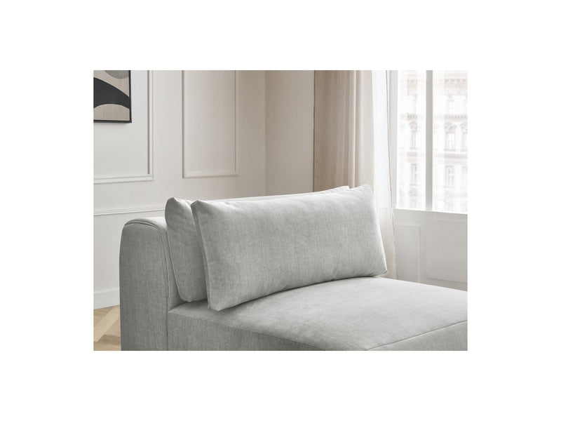 Jana - Chauffeuse 1 Place Avec Têtière Pour Canapé Modulable - Tissu Velours