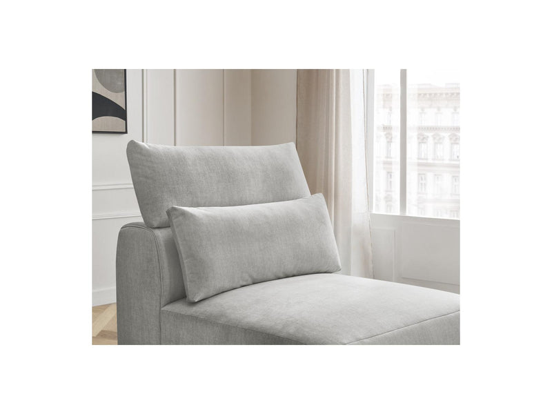 Jana - Chauffeuse 1 Place Avec Têtière Pour Canapé Modulable - Tissu Velours