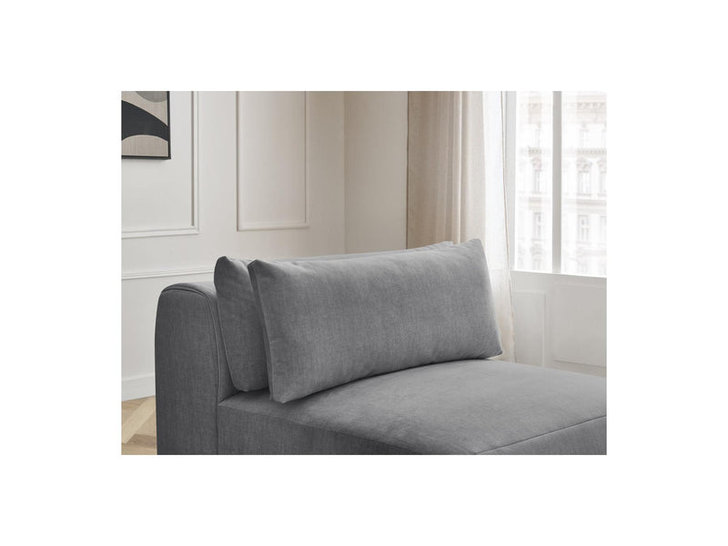 Jana - Chauffeuse 1 Place Avec Têtière Pour Canapé Modulable - Tissu Velours