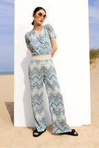 The Mélanie Zigzag Blue Pants