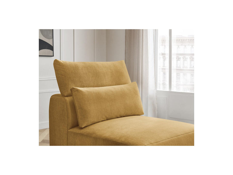 Jana - Chauffeuse 1 Place Avec Têtière Pour Canapé Modulable - Tissu Velours