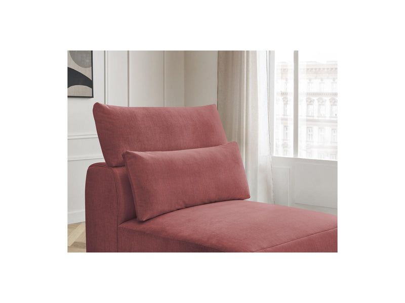 Jana - Chauffeuse 1 Place Avec Têtière Pour Canapé Modulable - Tissu Velours