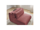 Jana - Chauffeuse 1 Place Avec Têtière Pour Canapé Modulable - Tissu Velours